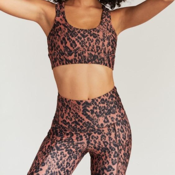 NWT STRUT THIS FLYNN ANKLE LEGGING RUST CHEETAH - Picture 6 of 9